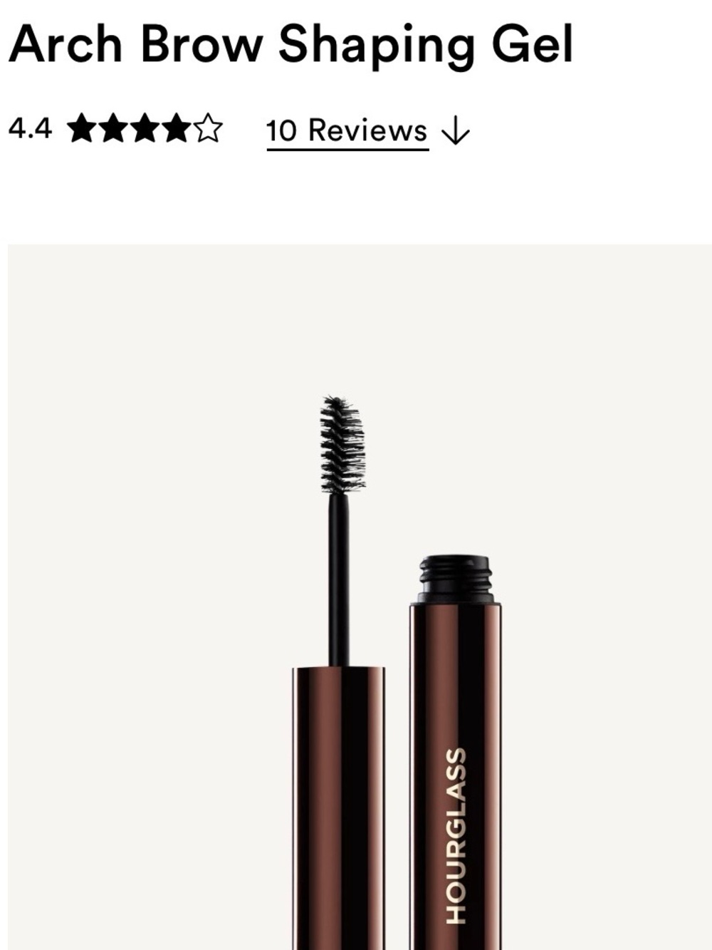 Hourglass Arch Brow Shaping Gel — Clear